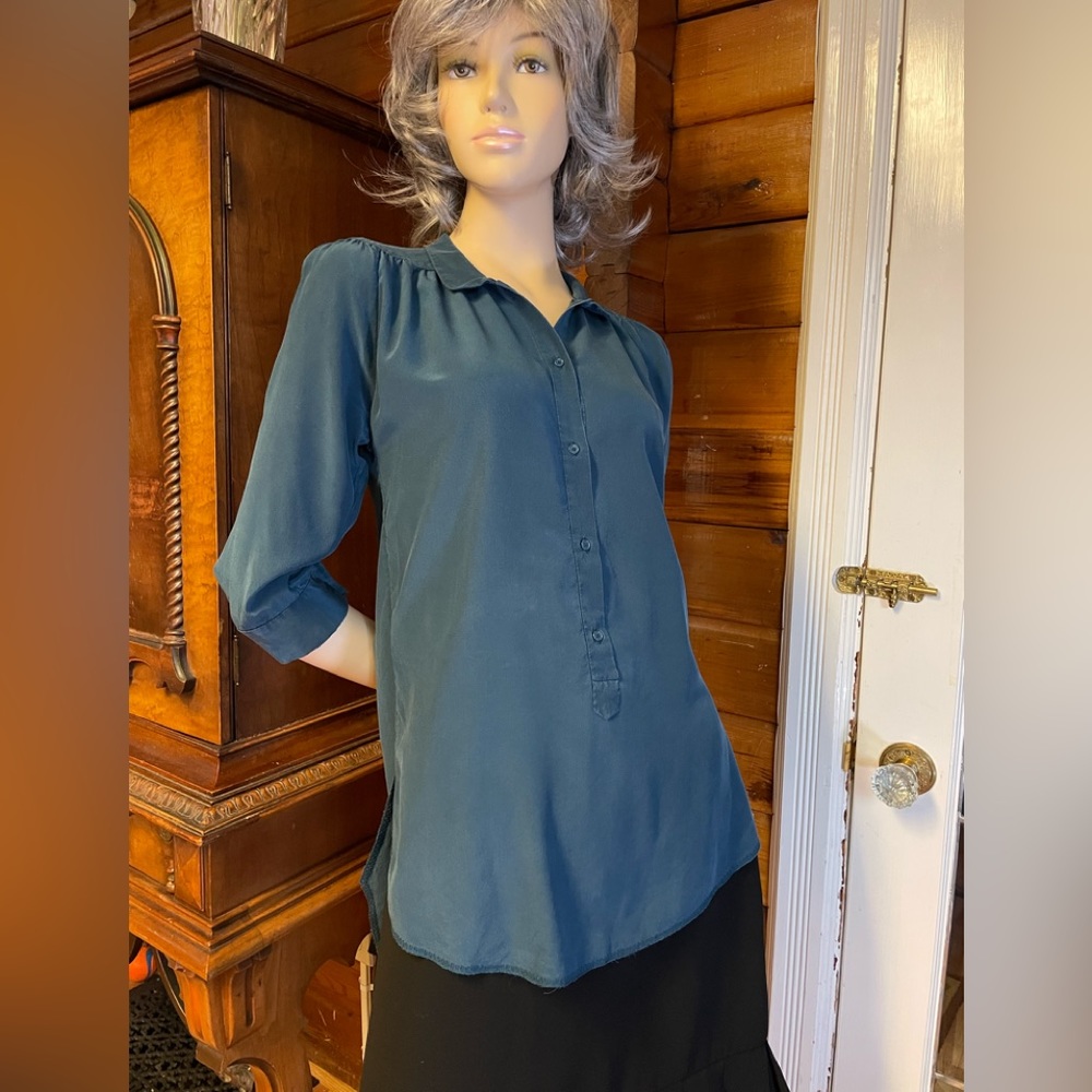 Aritzia Wilfred Silk Tunic Blouse